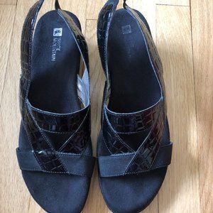White Mountain Black slingback sandal